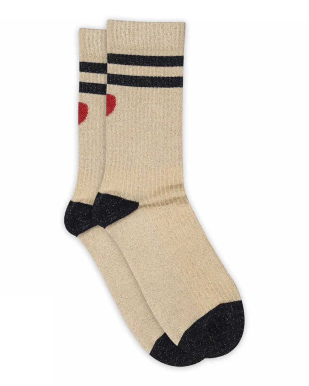 Mp Denmark Elga Glitter Socks Beige