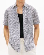 Tommy Hilfiger Linen Tropical SS Shirt White