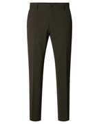Selected Homme Slim Liam Mini Hounds Flex Habitbuks Dark Brown