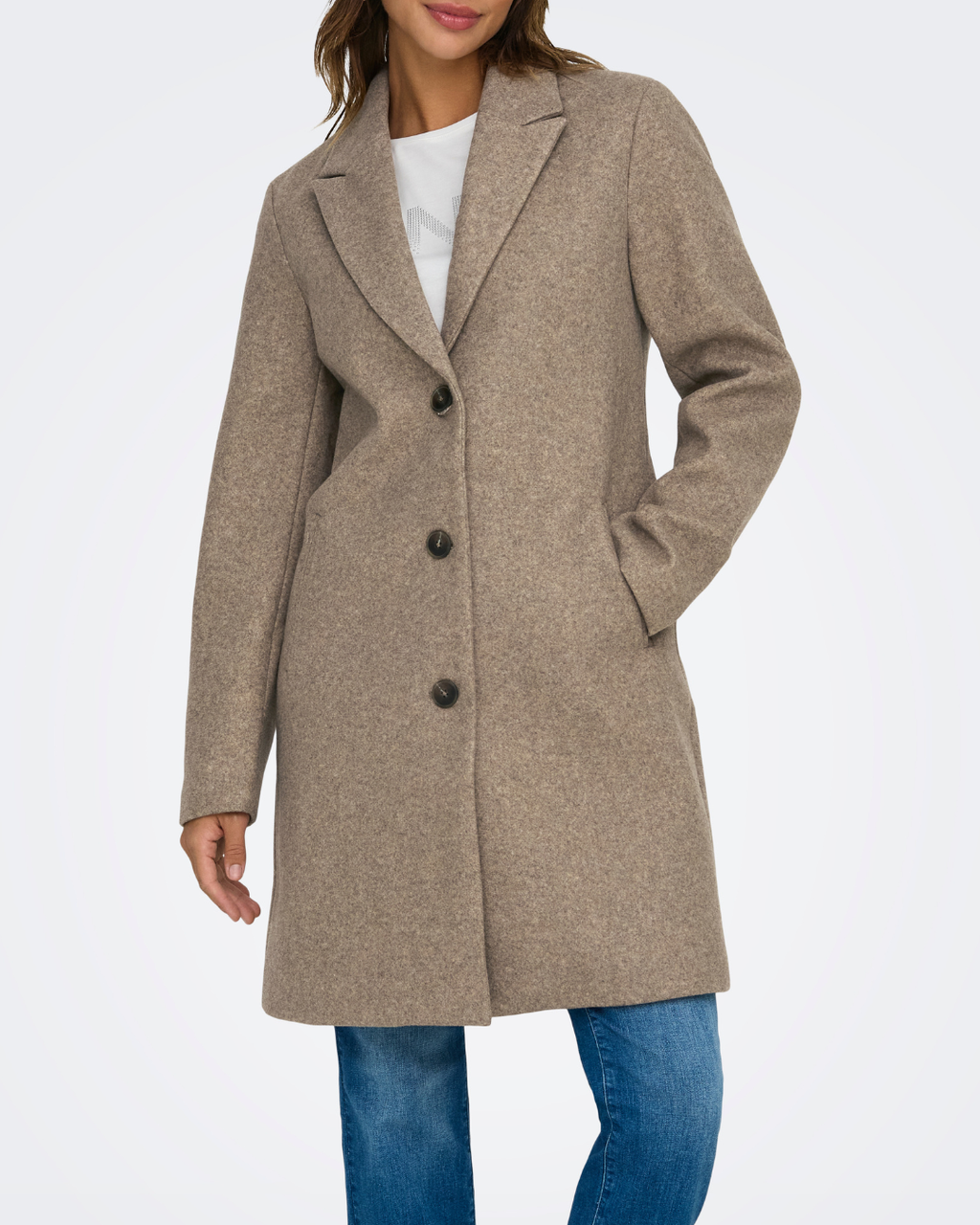 JDY Echo Coat Noos Nature Melange