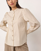 Co'Couture Sigrid Stripe Shirt Bone