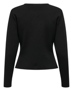 JDY Prime Life L/S On Fitted Cardigan Black