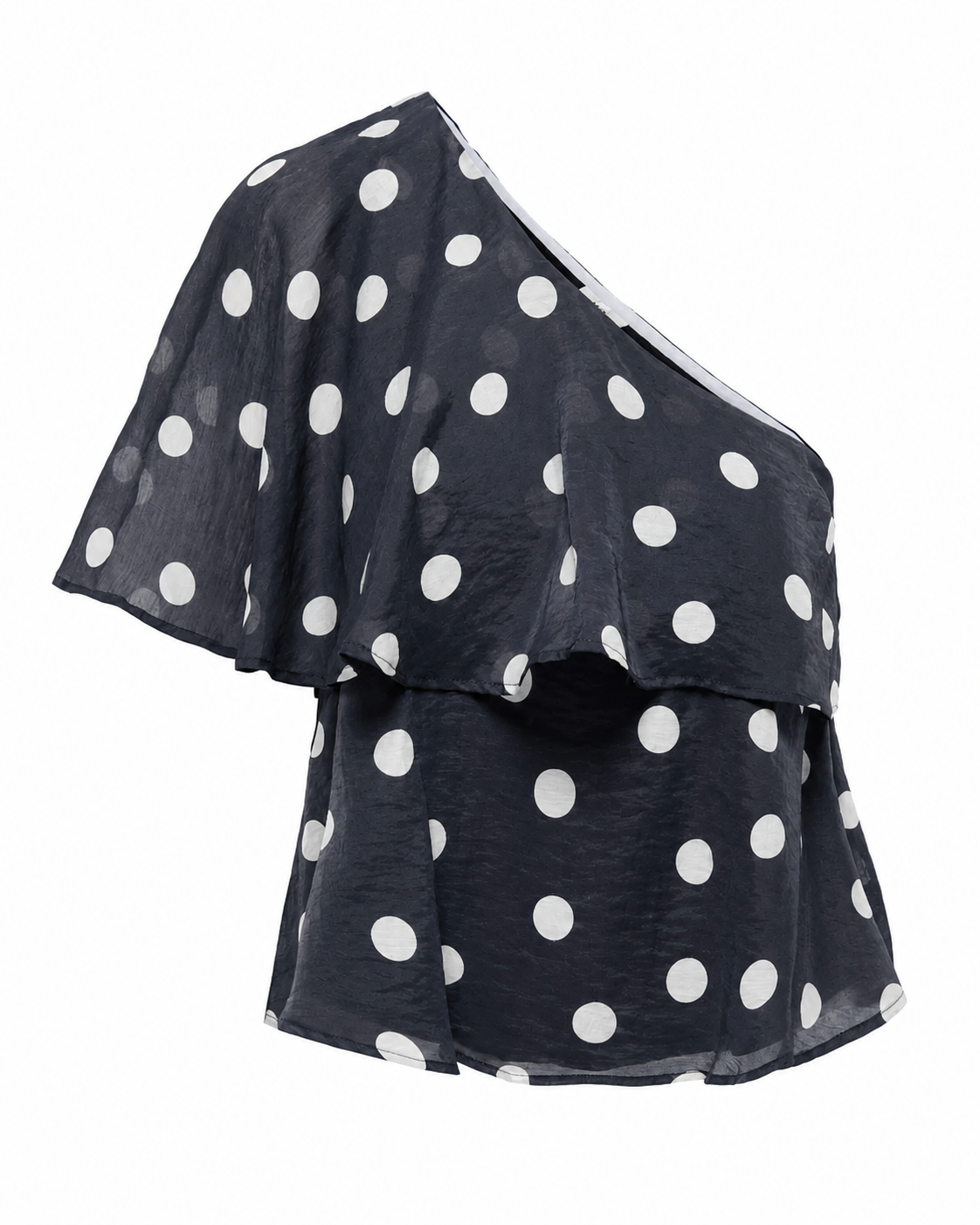 JDY Fay Life One-Shoulder Top Black/Pristine