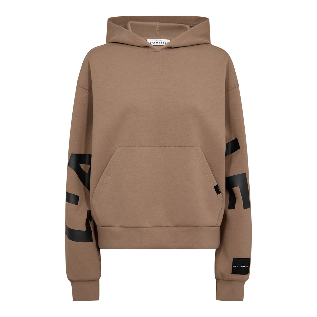 Haute L'amité Maxi Split Hoodie Walnut