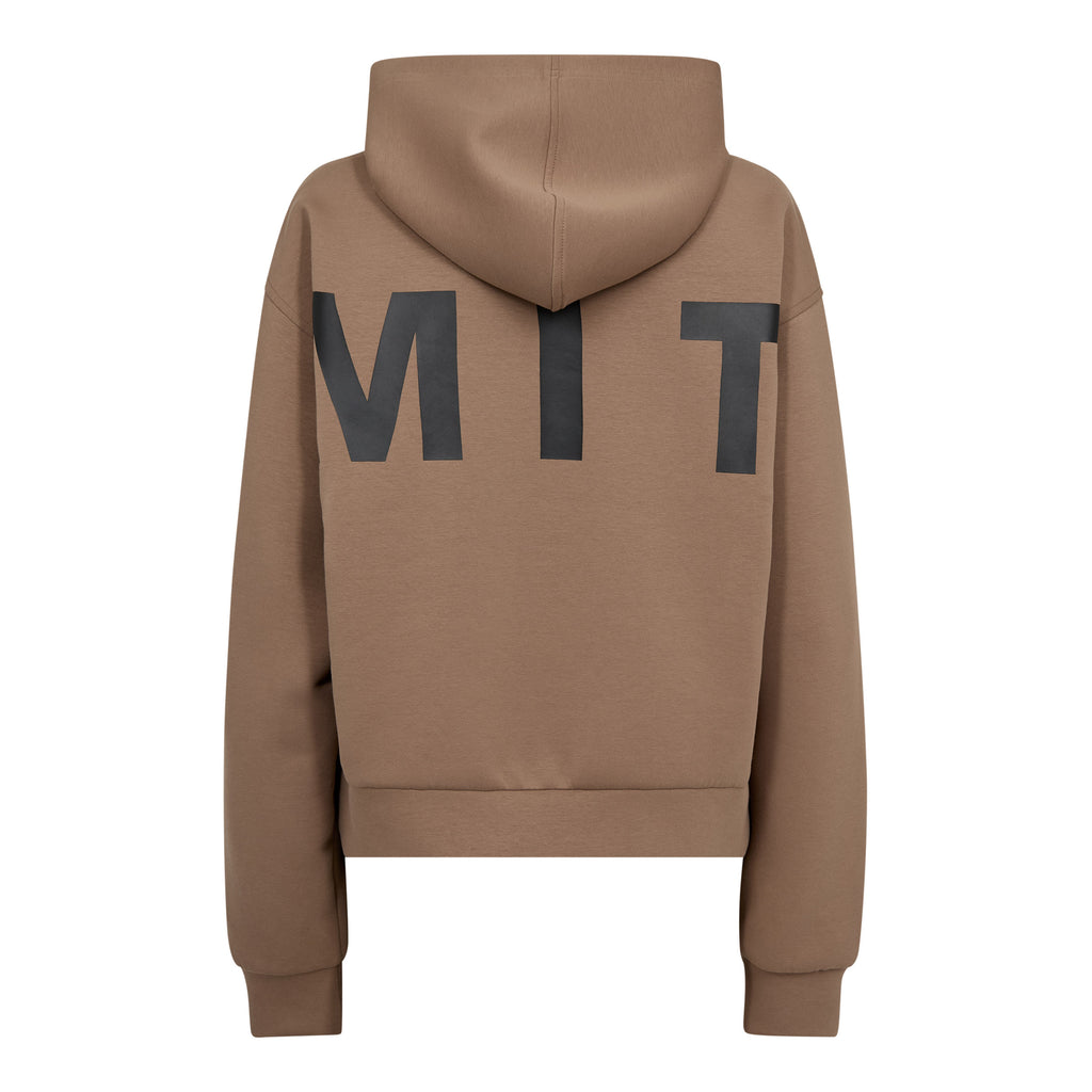 Haute L'amité Maxi Split Hoodie Walnut