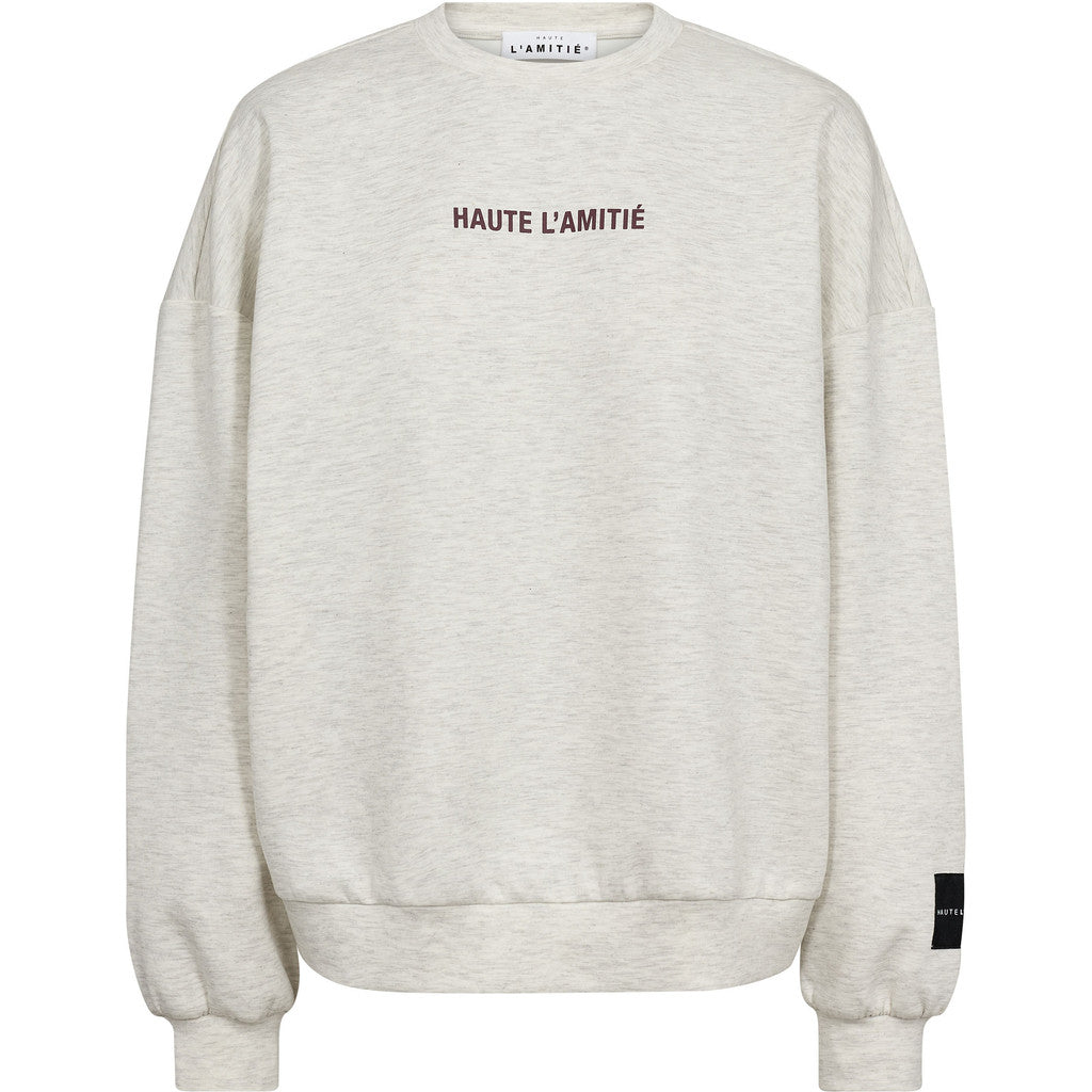 Haute L'amitié Back Print Studio Sweat Pearl