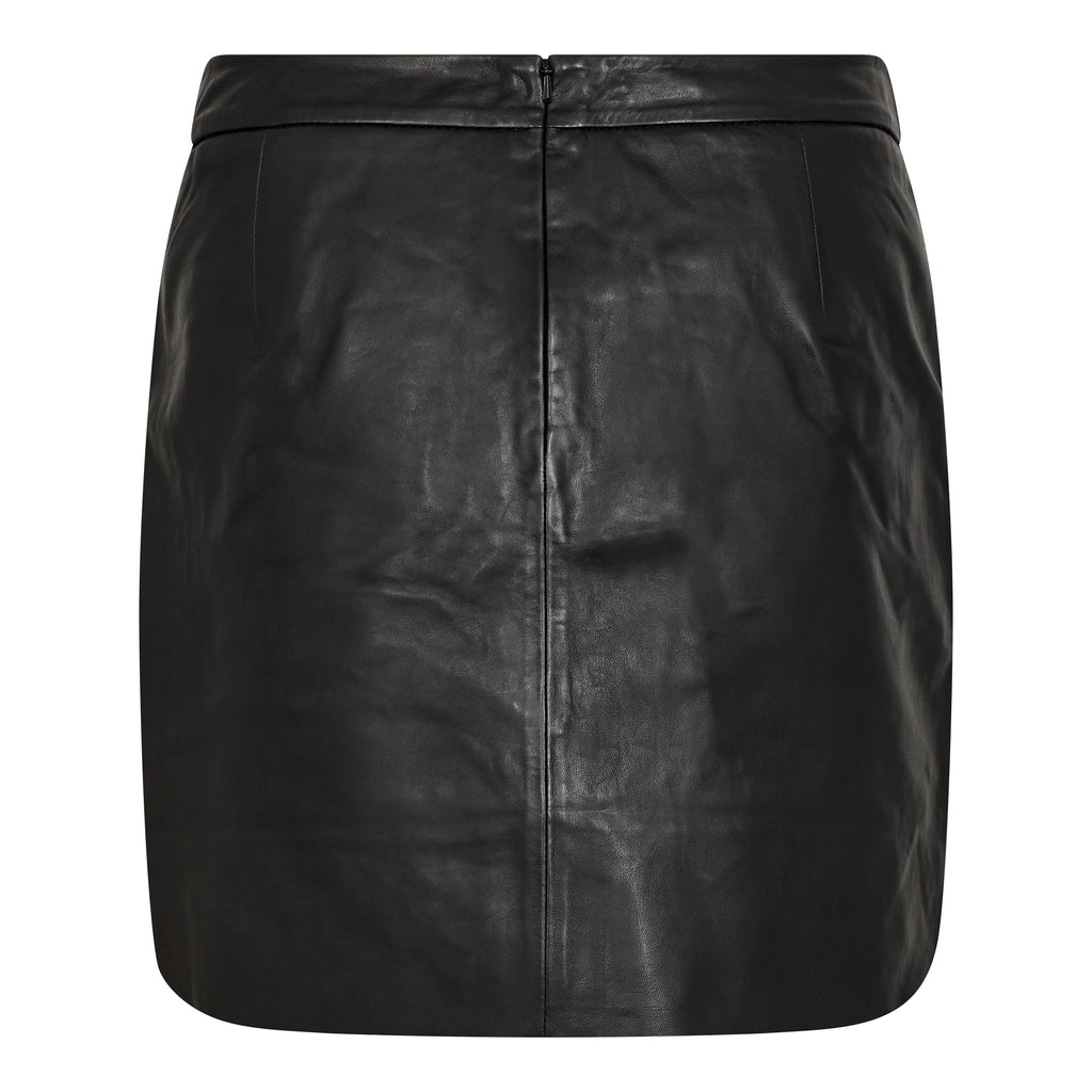Ivy Copenhagen Kylie Leather Mini Skirt Black