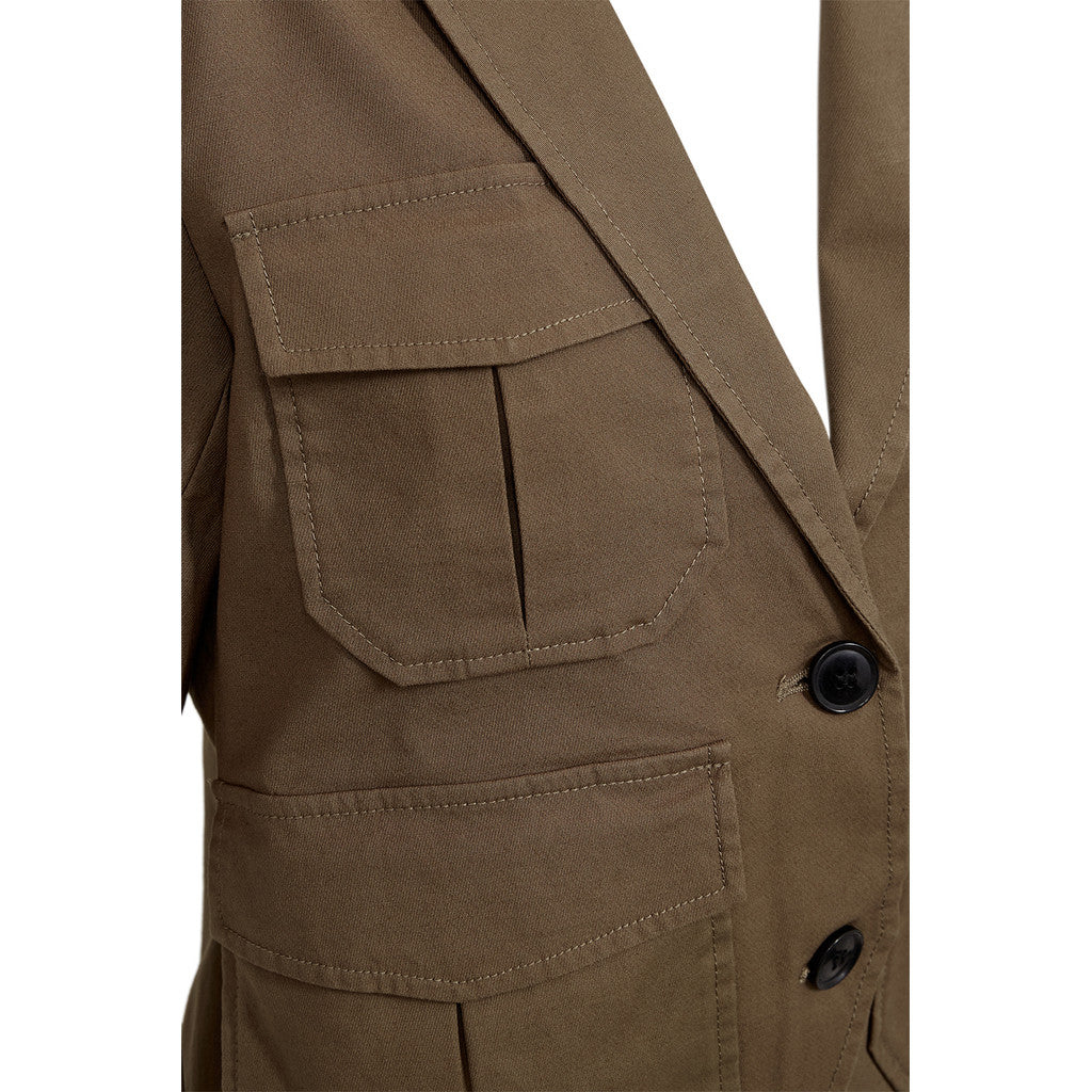 Ivy Copenhagen Katee Short Sleeve Uniform Blazer Coffee Bean