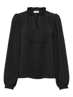 JDY Rachel Life L/S Pintuck Top Black