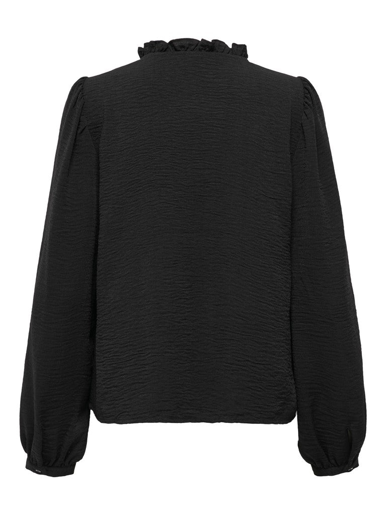 JDY Rachel Life L/S Pintuck Top Black