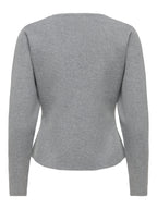JDY Prime Life L/S On Fitted Cardigan Medium Grey