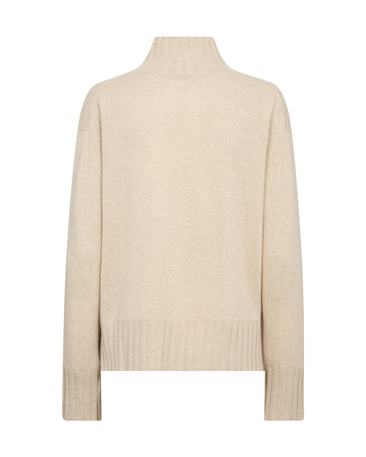 Mos Mosh Aima Cashmere Highneck Knit Oxford Tan