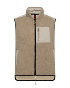 Mos Mosh Rowe Eli Teddy Vest Feather Gray