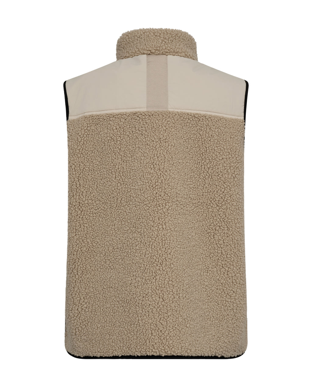 Mos Mosh Rowe Eli Teddy Vest Feather Gray