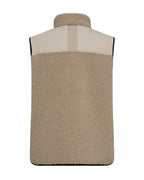 Mos Mosh Rowe Eli Teddy Vest Feather Gray