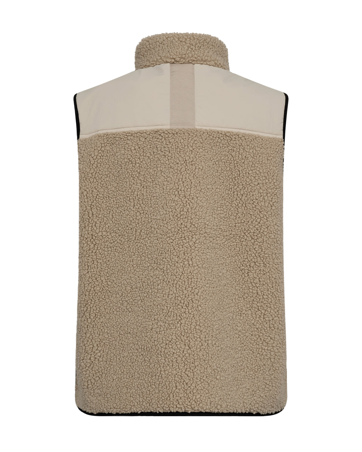 Mos Mosh Rowe Eli Teddy Vest Feather Gray