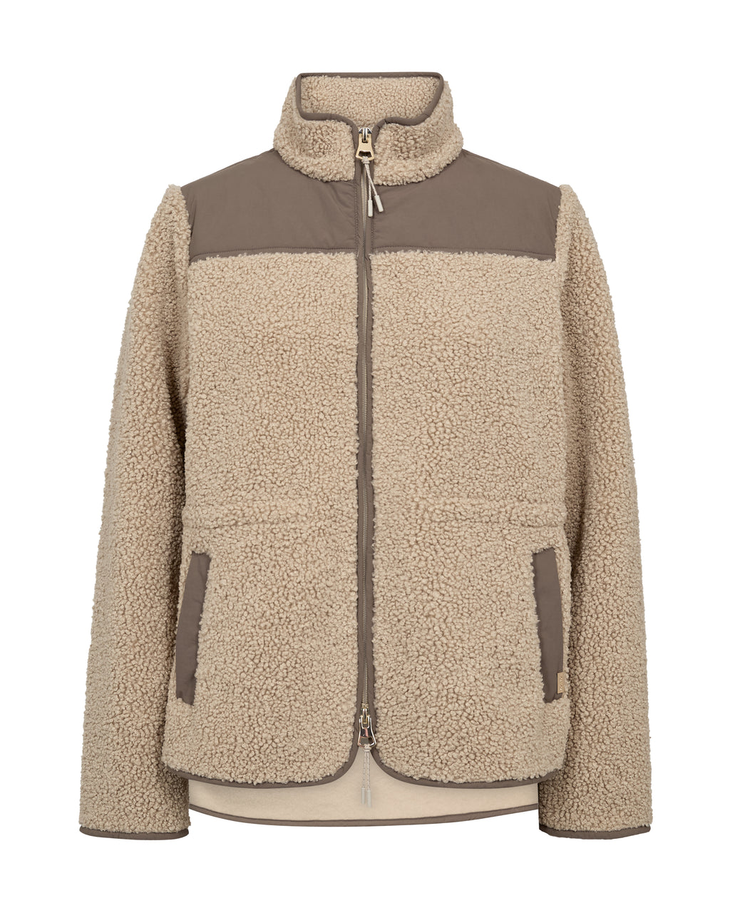 Mos Mosh Elisa Eli Teddy Jacket Feather Gray