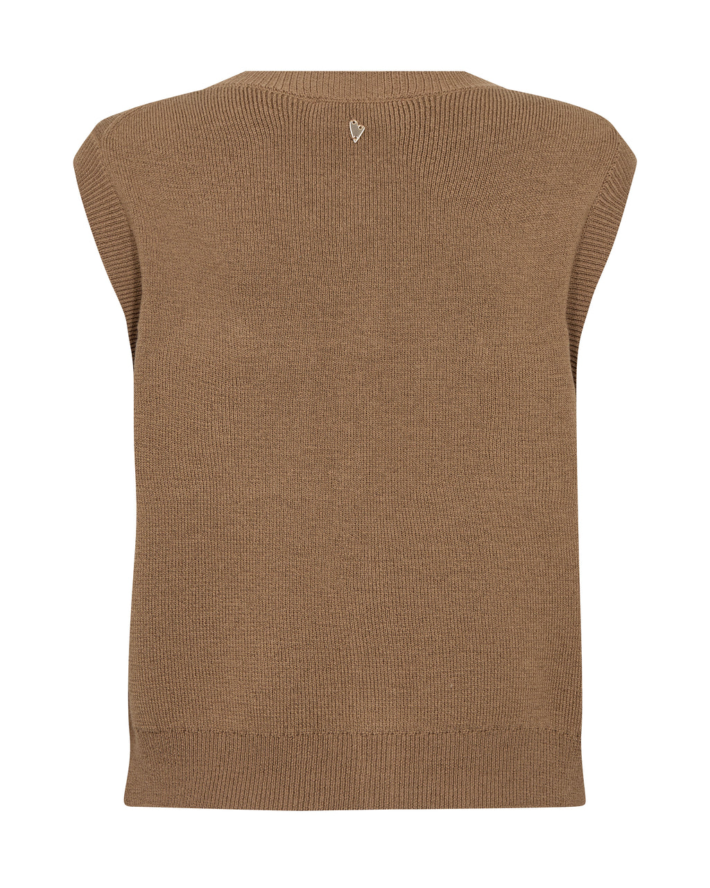 Mos Mosh Ayana Wool Knit Vest Dark Camel