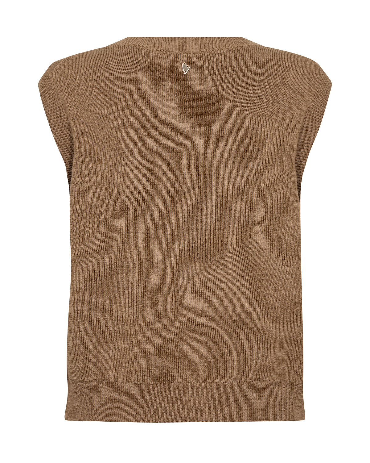 Mos Mosh Ayana Wool Knit Vest Dark Camel