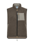 Mos Mosh Rowe Eli Teddy Vest Dusty Olive