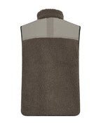 Mos Mosh Rowe Eli Teddy Vest Dusty Olive