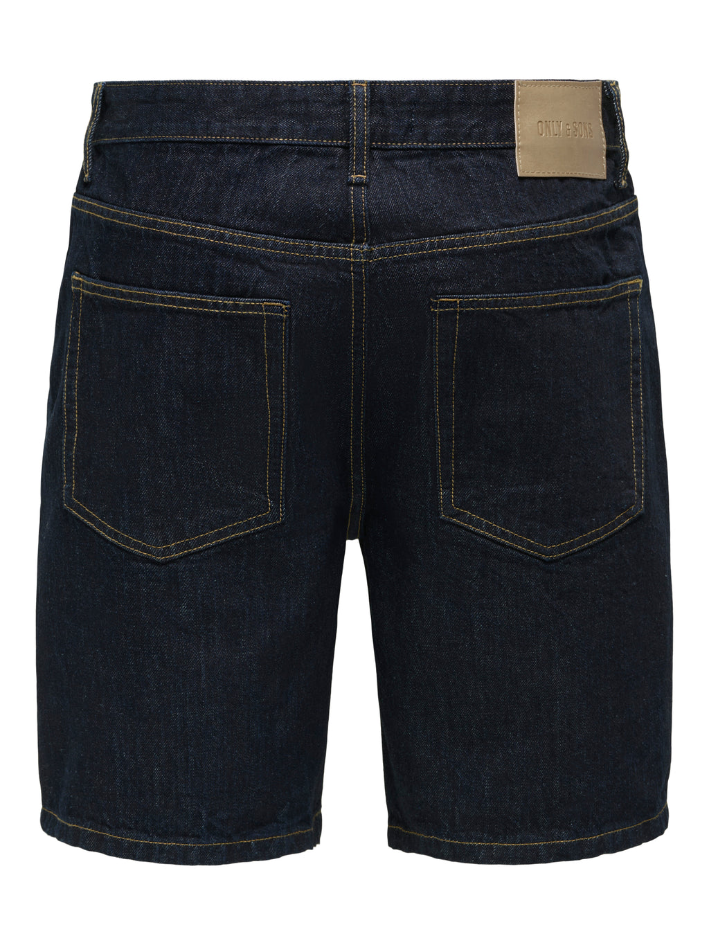 Only & Sons Edge Rinse Shorts Dark Blue Denim