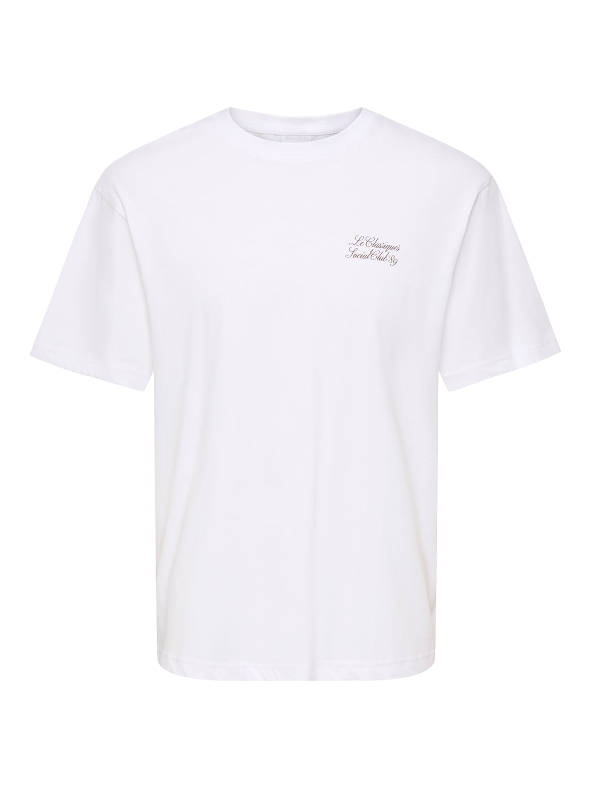 Only & Sons Axel Coffee SS T-shirt White