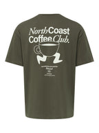 Only & Sons Axel Coffee SS Tee Tarmac