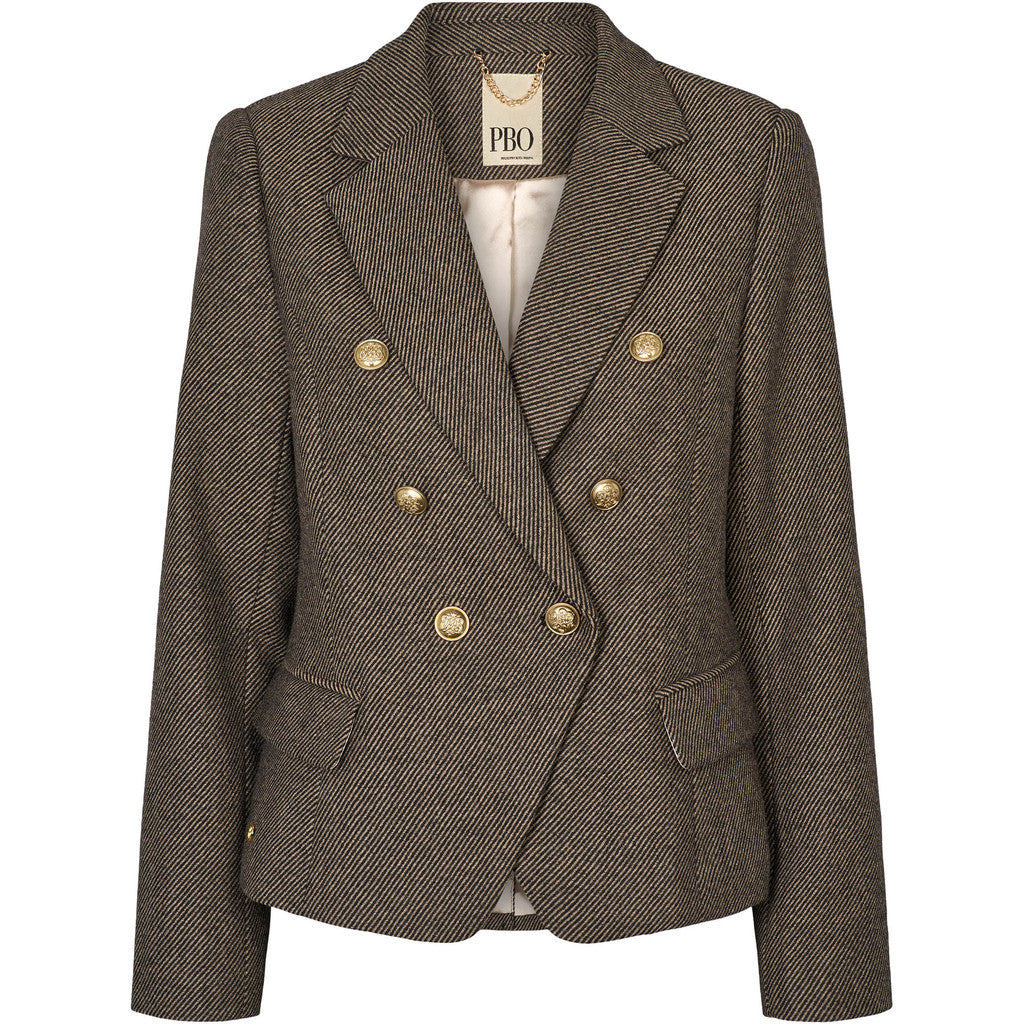 PBO 1509 Crombie Blazer Black/Beige