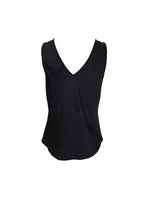 Black Colour Mabel Double V-Top Black