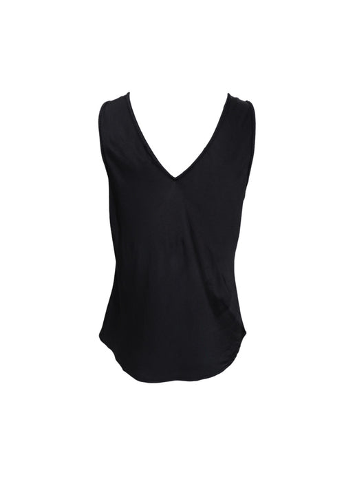 Black Colour Mabel Double V-Top Black