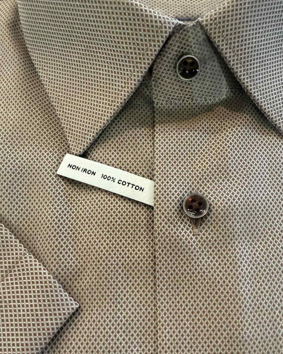 Eterna skjorte 2132 C141 Beige-Brown