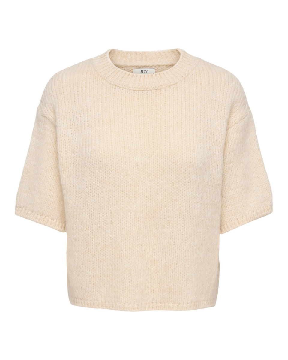 Linea S/S Pullover O-Neck Knit Birch