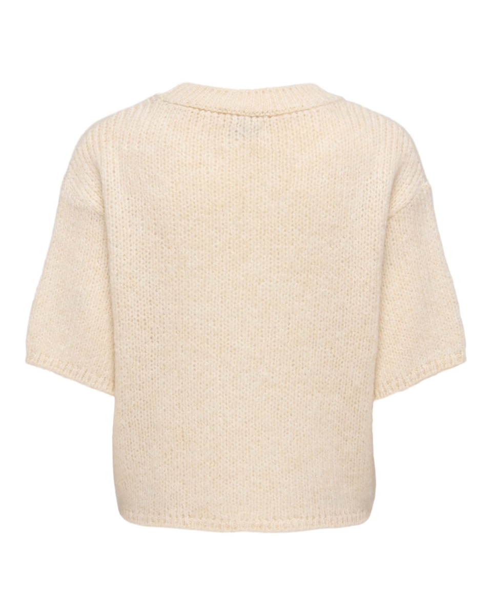 Linea S/S Pullover O-Neck Knit Birch