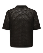 Nyle 5 SS Split Polo Knit Coffee Bean