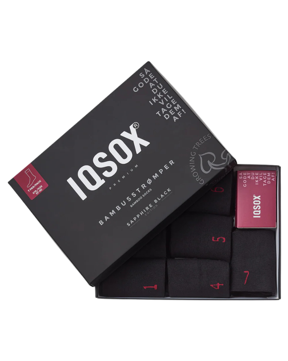 IQ Sock Sapphire Bamboo Sock Black