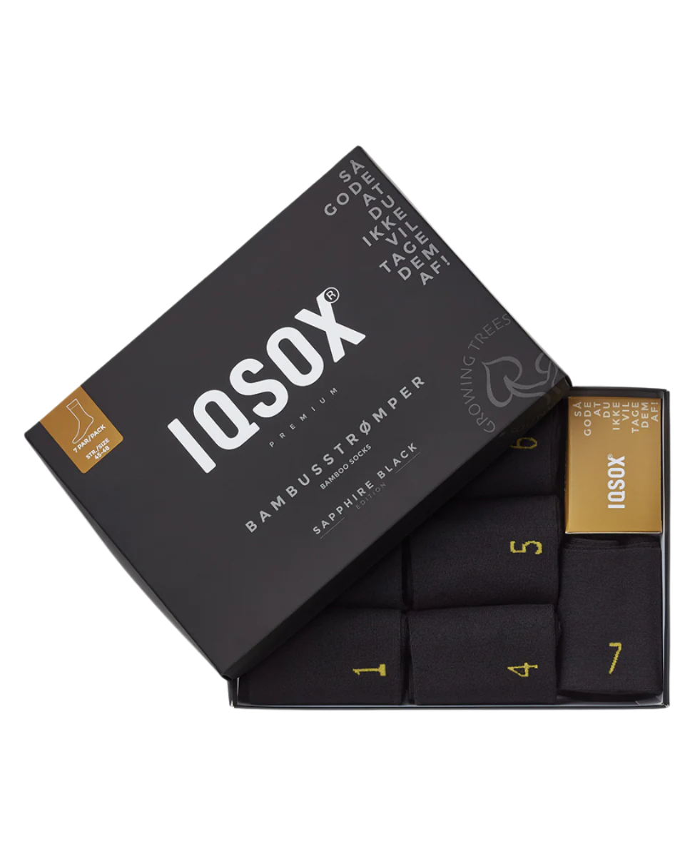 IQ Sock Sapphire Bamboo Sock Black