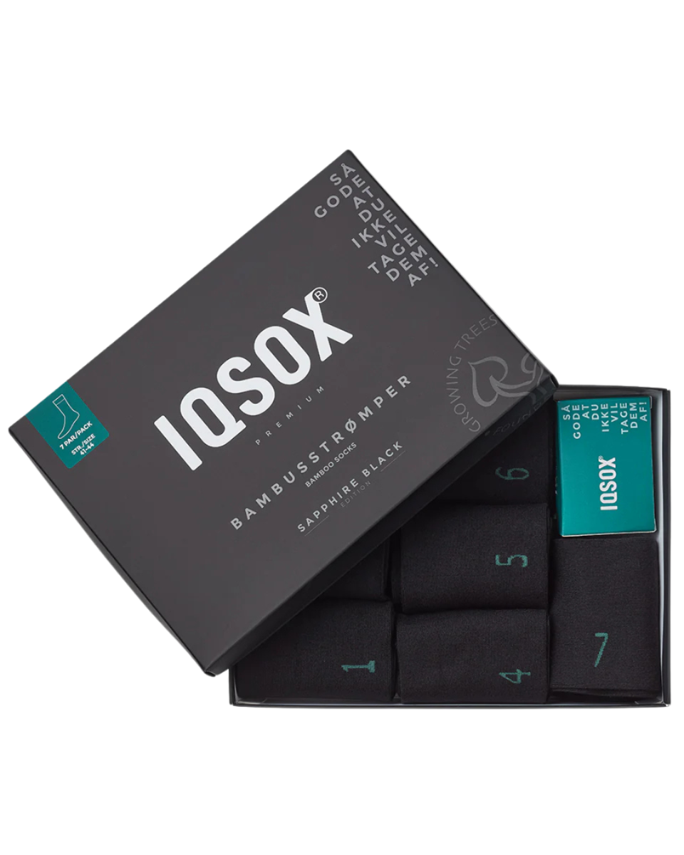 IQ Sock Sapphire Bamboo Sock Black