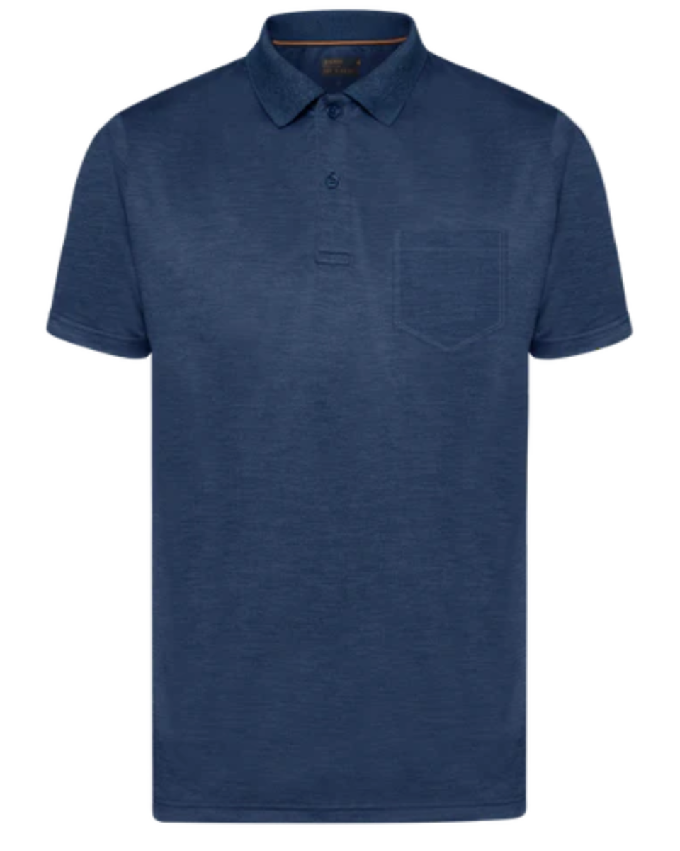 ThomasSI Pocket Tech Polo Blue