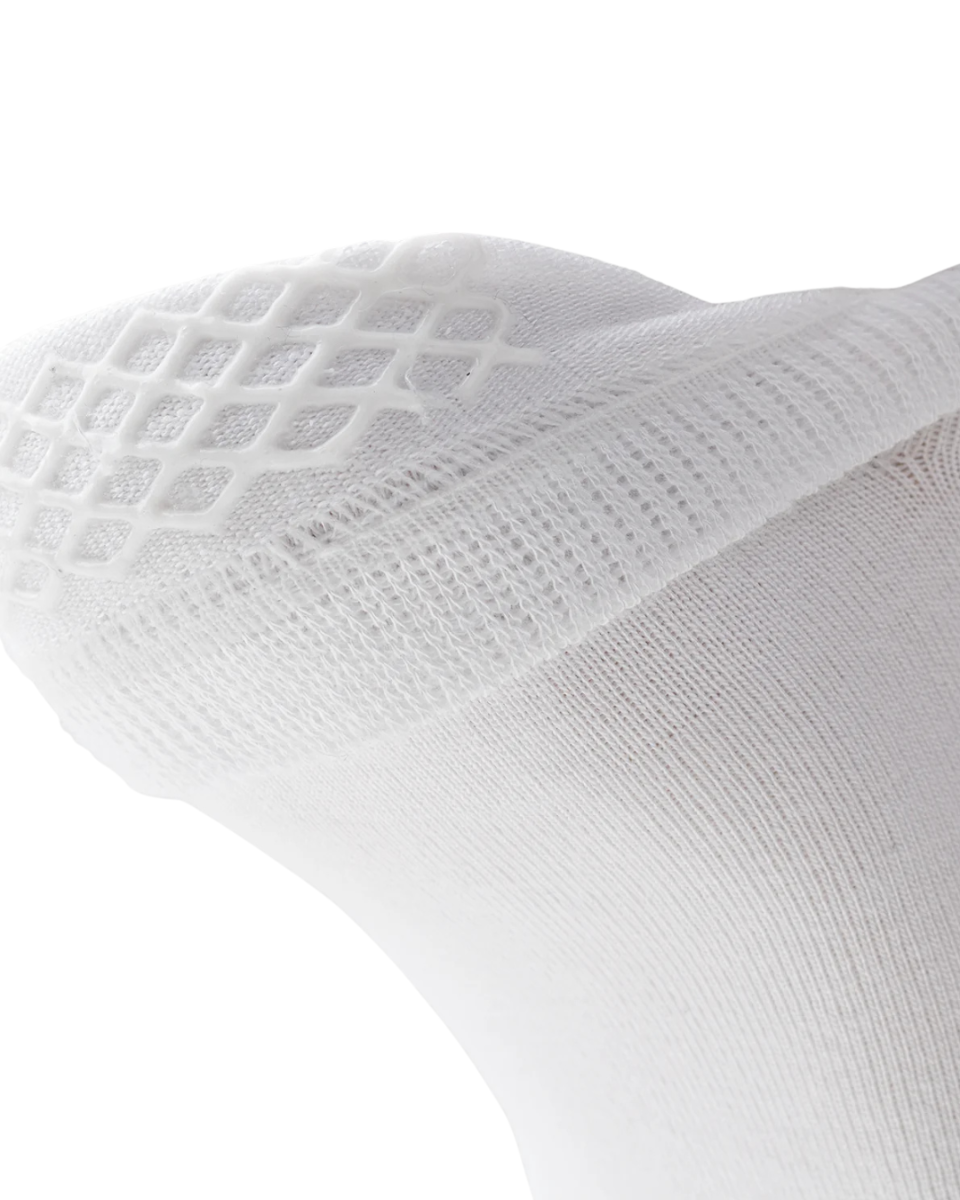 IQ Sock Sapphire Bamboo Footie White