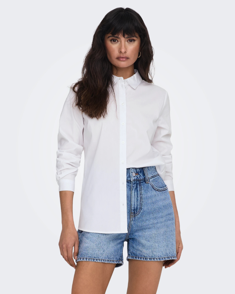 JDYMIO L/S SHIRT WVN NOOS-WHITE
