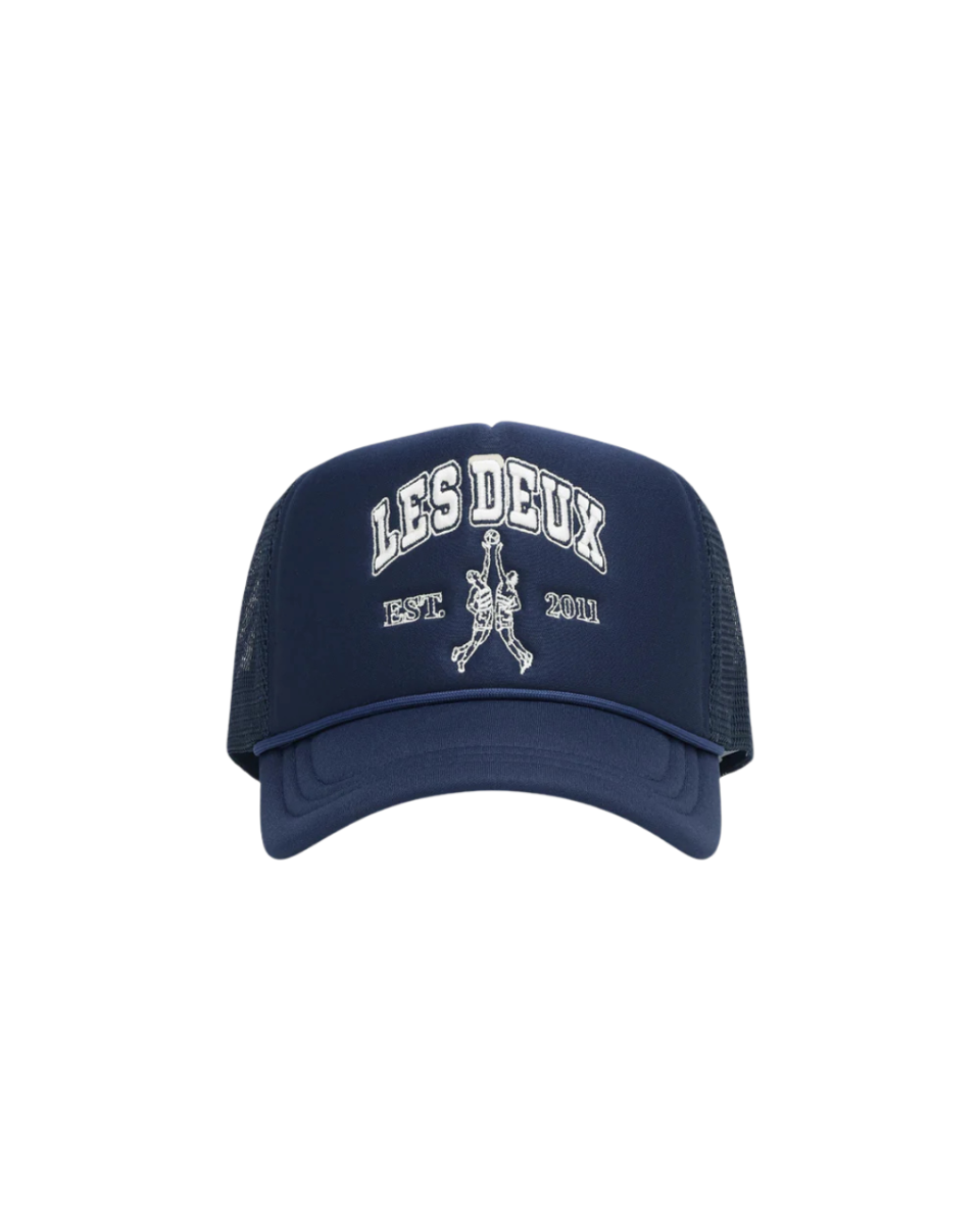 Basketball Player Trucker Cap Dark Navy