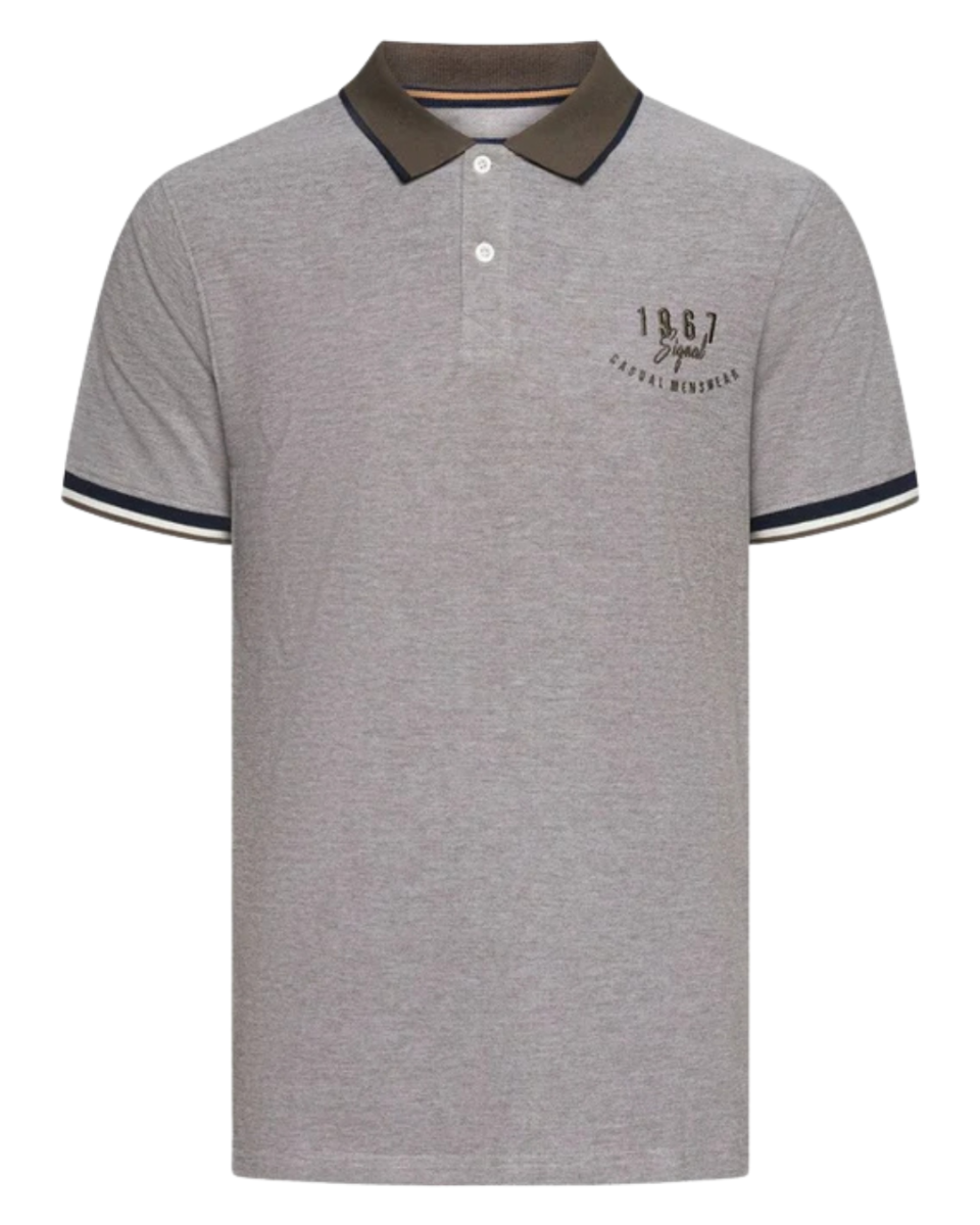 ElvisSi Oxford Polo Espresso