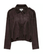 Cora L/S Faux Suede Bomber Bracken