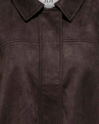 Cora L/S Faux Suede Bomber Bracken