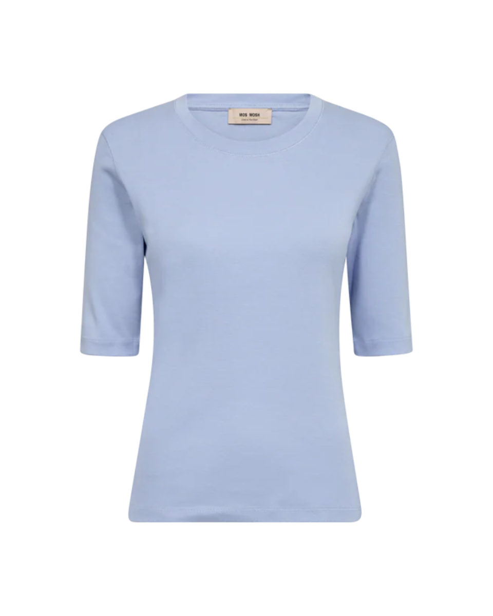 MMMali O-neck 3/4 Sleeve Tee Brunnera Blue