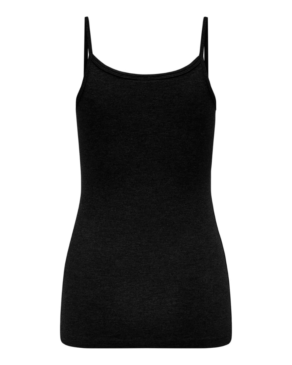 Mila S/L Singlet Top Black