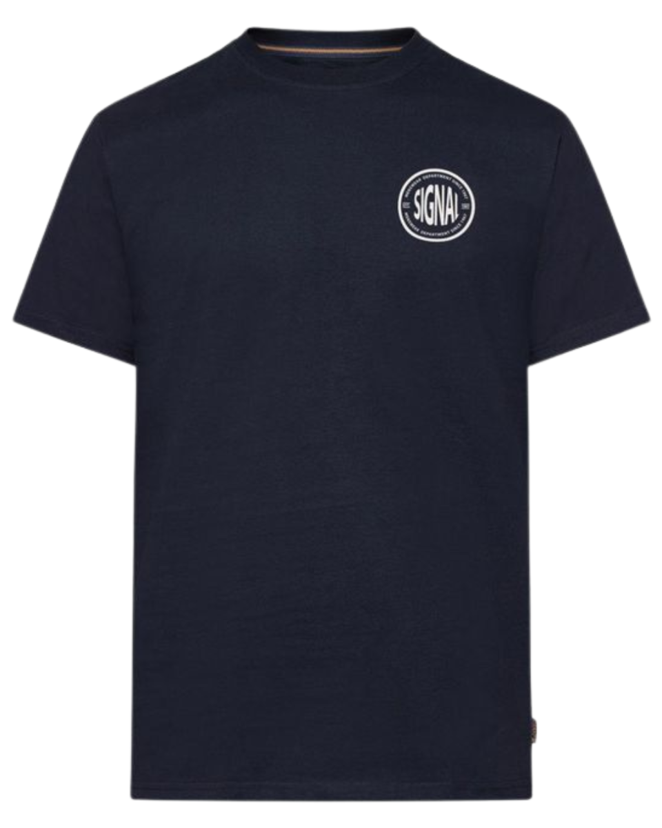 ParkSi Chest Print T-shirt Deep Marin
