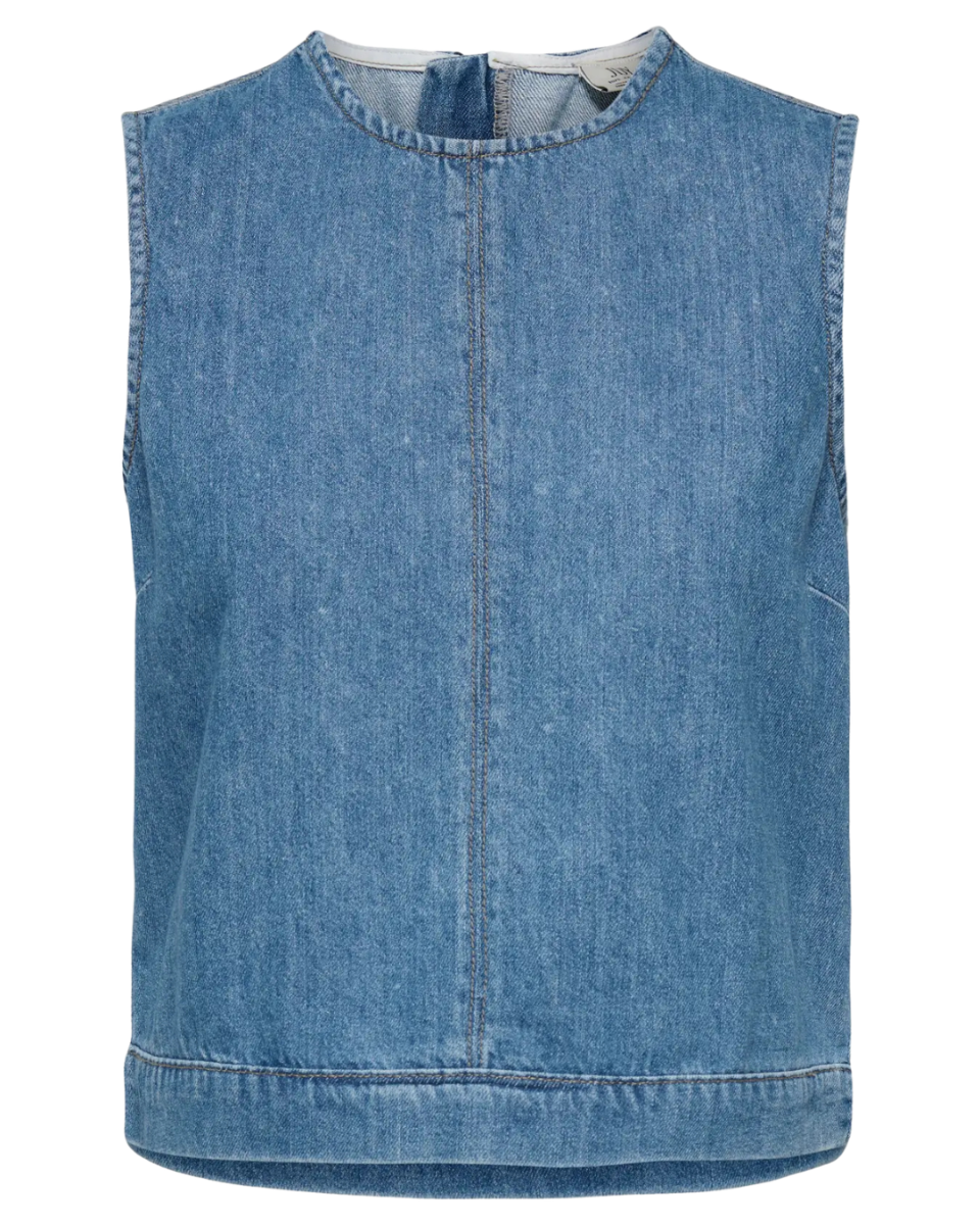 Bern S/L Top Denim Light Blue Denim