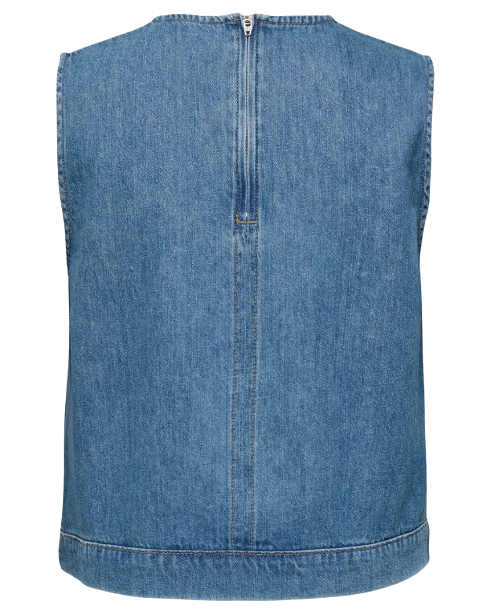 Bern S/L Top Denim Light Blue Denim